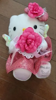 NTT 電報キティ ぬいぐるみ ドレス付き