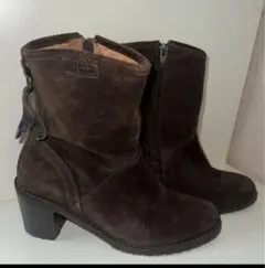 AIGLE ダークブラウン スエード ブーツ　サイズ36