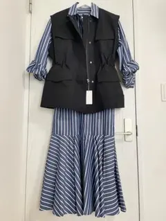 新品 UNITED ARROWS ワークテイスト ベスト ブラックのサムネイル