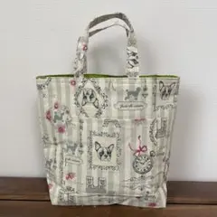 フレンチブルドッグ柄トートバッグ