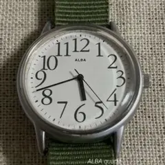 90s ALBA analog quartz 電池交換済メンズレディースのサムネイル