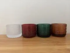 レア】イッタラ カステヘルミ キャンドルホルダー レッド フォレスト