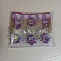 ハローキティ×マツケンサンバ クリアラメポーチ　ガチャガチャ タイニーチャム