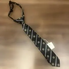 新品未使用☆コムサイズム　紺色　ロイヤルクレスト柄ネクタイM