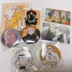サカモトデイズ 坂本太郎 缶バッジ カード アクリルキーホルダー 5点セット