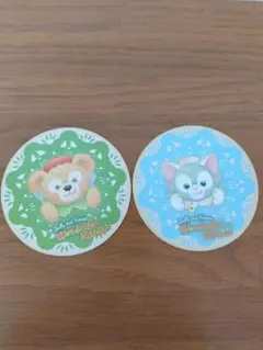 ダッフィーとフレンズワンダフルキッチン コースター 2枚セット