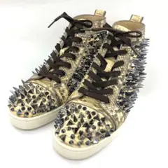 クリスチャンルブタン Louis Spikes パイソン スニーカー 42