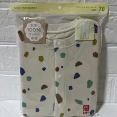新品／未開封70クルーUNIQLO スウェットカバーオール