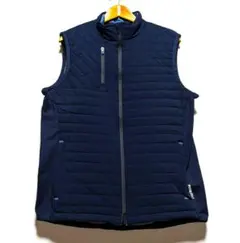 美品 プーマゴルフ 秋冬 ストレッチ 中綿ベスト ダウンベスト 紺 メンズM