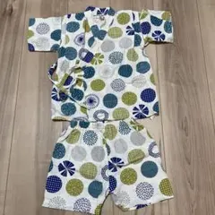 甚平 95cm くろわっさんすべべ ドット柄
