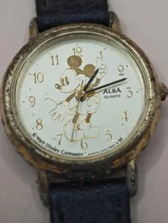 ジャンク品 レディース腕時計 ミッキー