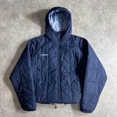 columbia hooded puffer jacket navy blue