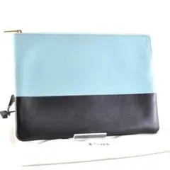 美品 CELINE セリーヌ クラッチバッグ セカンドバッグ バイカラー 袋付き