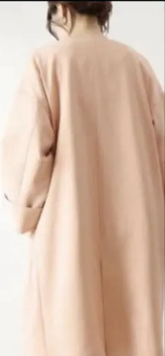 ピンク オープンフロントコート