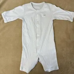 赤ちゃんの城 70 肌着　ロンパース ドット柄