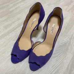 ✨美品✨セブントゥエルブサーティ　ハイヒール　パープル　スエード　23.5cm