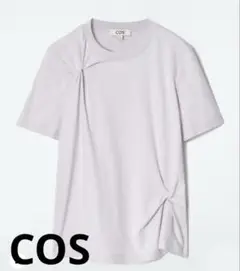 【新品・未使用・タグ付】　COS ノットディテールTシャツ　ライラック　Mサイズ