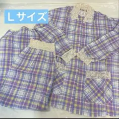 Rossa インポートロッサ パジャマ 上下セット Lサイズ パープルチェックのサムネイル