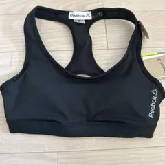 新品未使用タグ付 Reebok スポーツブラ ブラック S