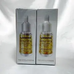 未使用 LANBENA ゴールド シルク コラーゲン アンプル 美容液 - メルカリ