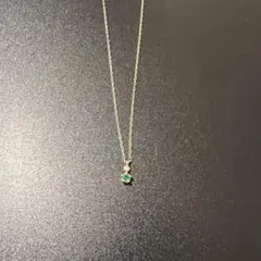 スタージュエリー K10 イエロー　ネックレス　エメラルド　ダイヤのサムネイル