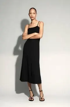 タグ付未使用_ZARA_ニットワンピース_Black