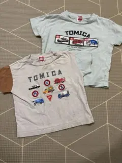 TOMICA 車プリントTシャツ 2枚セット