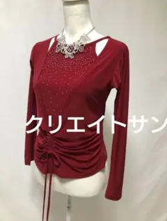 社交ダンス練習着レッスン着パーティ。クリエイトサン素敵なデザイントップスドレス