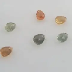 サファイア　ブリオレットカット　合計1.79ct