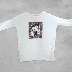 Betty Boop ベティブープ LOVEプリント 長袖Tシャツ