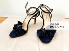 匿名発送 DIANA（ダイアナ）ストラップ サンダル ネイビー 22.5cm