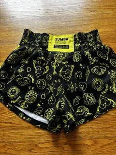 ZUMBA ショートパンツ ブラック イエロー