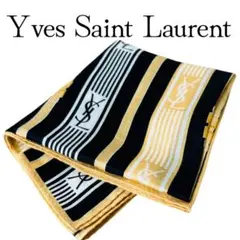 YVES SAINT LAURENT YSL 幾何学模様 スカーフ - メルカリ