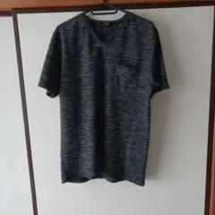 Vネック 半袖 Tシャツ ポケット付き