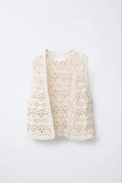 ★新品未使用　ZARA マクラメベスト
