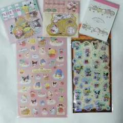 Sanrio　サンリオキャラクターズ　５点セット　まとめ売り　シール　メモ帳