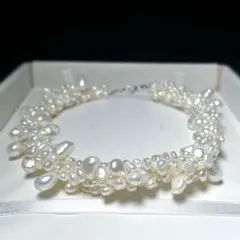 デザインチョーカー 本真珠 パール パーティーに 4.5〜12.2㎜ M677