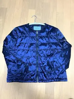 ノーカラー ダウンジャケット