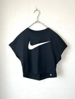 NIKE ナイキ Tシャツ クロップドTシャツ 半袖 ブラック 黒 ロゴ S