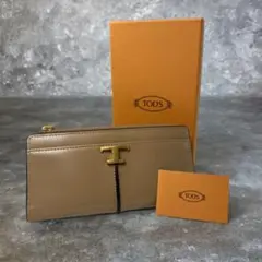 ✨極美品✨Tod'sトッズ　Tタイムレス　レザー　ロングウォレットのサムネイル