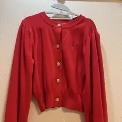 NICE CLAUP 赤いカーディガン