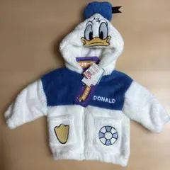 Disney ドナルド　なりきりキッズ　ボアパーカー80センチ