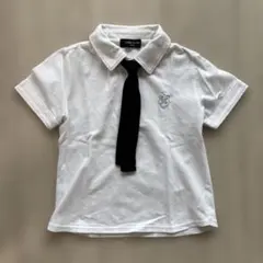 COMME CA ISM ポロシャツ ネクタイ付き