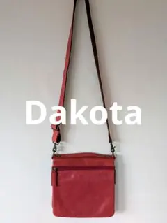 Dakota BLACK LABEL ショルダーバッグ レッド 本革 日本製