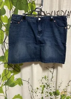【新品】ショートジーパンデニムスカート☆Lサイズ（XLサイズ以降向け）
