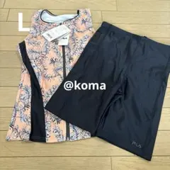 フィラ　フィットネス水着　L コーラルピンク　◉ラスト１点のサムネイル