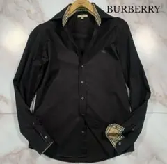 正規品 BURBERRY バーバリー カッター シャツ メンズ ブラックのサムネイル