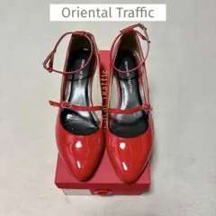 Oriental Traffic パンプス ヒール 赤色 36サイズ 23センチのサムネイル