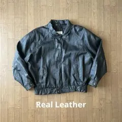 90s 80s レザージャケット ヴィンテージ ラムレザー