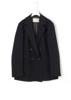 【ICB】　ブラック ダブルブレスト テーラードジャケット (新品／未使用)